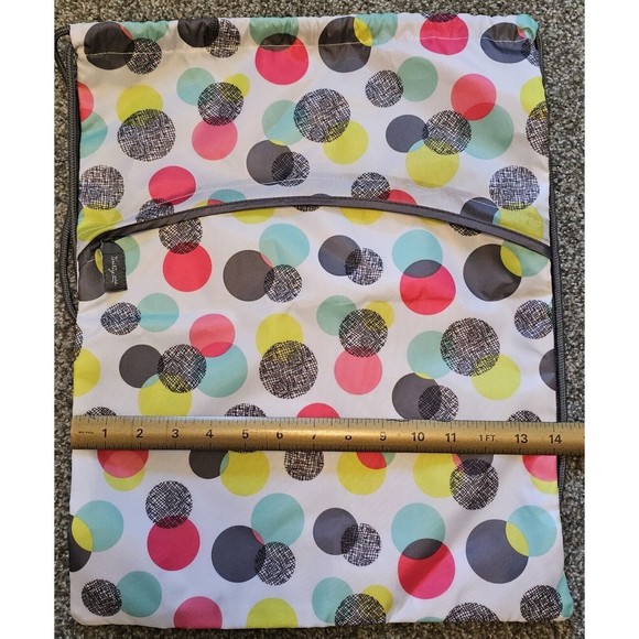 Thirty One Polka Dot Drawstring Bag Backpack - Picture 3 of 9